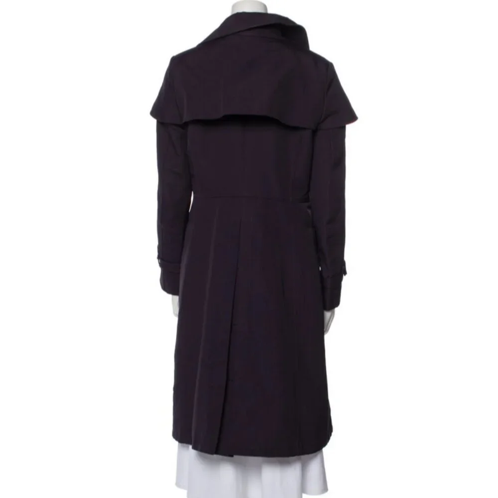 Burberry Plum Double-Breasted Trench Coat - Picture 4 of 12